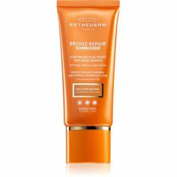 Institut Esthederm Bronz Repair Sunkissed Protective Anti-Wrinkle And Firming Tinted Face Care crema protectoare cu efect de tonifiere antirid