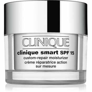 Clinique Clinique Smart™ SPF 15 Custom-Repair Moisturizer crema anti-rid hidratanta pentru ten uscat și combinat SPF 15