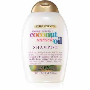 OGX Coconut Miracle Oil șampon fortifiant pentru păr deteriorat cu ulei de cocos