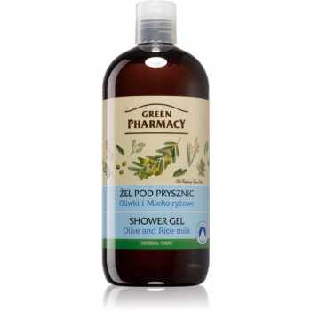 Green Pharmacy Body Care Olive & Rice Milk gel de duș