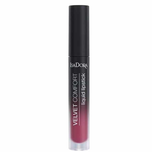 Ruj de Buze Lichid - Velvet Comfort Liquid Lipstick Isadora 4 ml, nuanta 58 Berry Blush