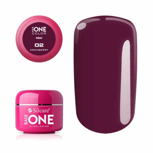 Gel UV Color Base One 5g Red Candy Cranberry 02