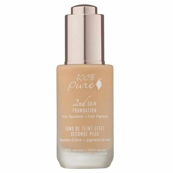 Fond de Ten Serum cu Efect 2nd Skin 100 Percent Pure Cosmetics 35 ml, nuanta nr 4 Peach Bisque