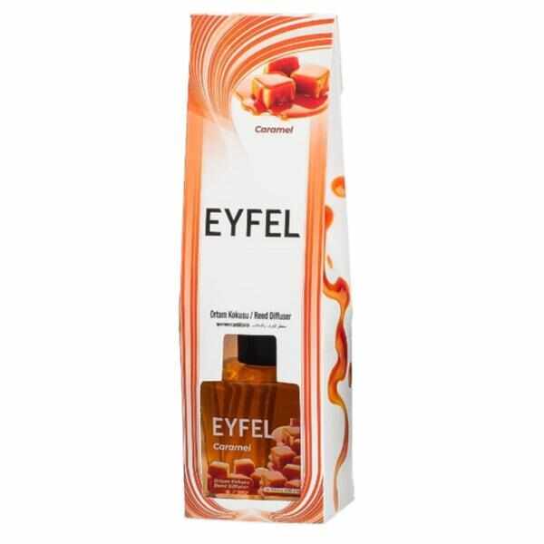 Odorizant cu Betisoare Parfumate Caramel, Eyfel, 120ml