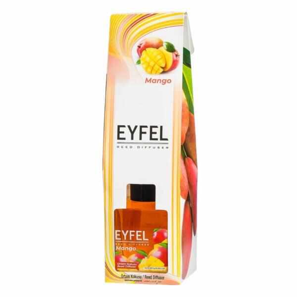 Odorizant cu betisoare parfumate Mango, Eyfel, 120 ml