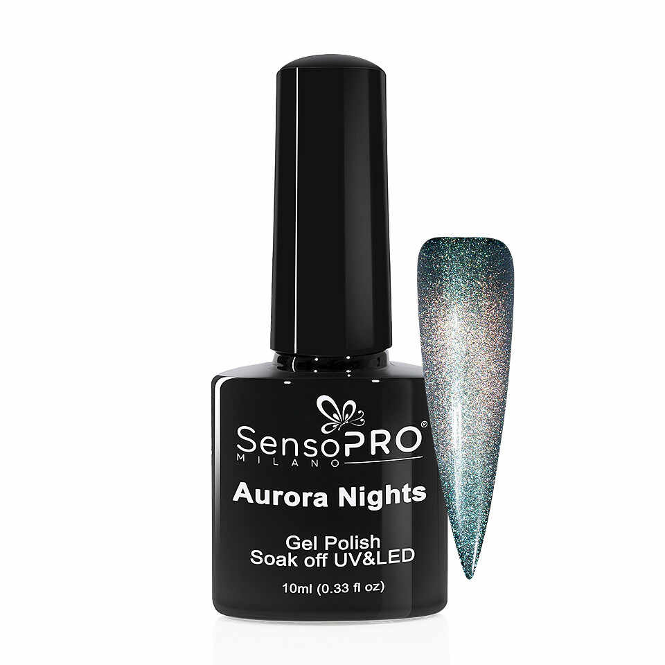 Oja Semipermanenta Aurora Nights SensoPRO 10ml - 03 Smarald Sky