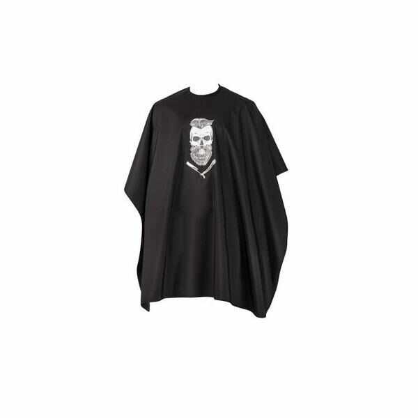 Pelerina profesionala Barber Skull rock&roll 127 x 147 cm