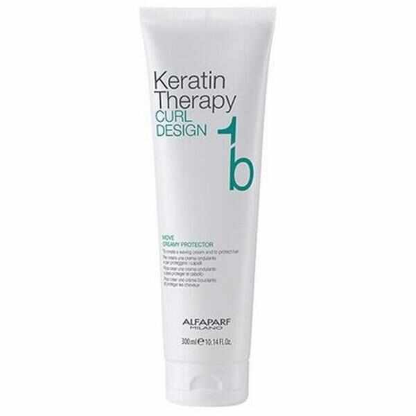 Crema de Protectie - Alfaparf Lisse Design Keratin Curl Design Move Creamy Protector, 300 ml