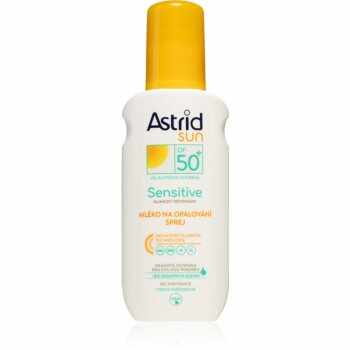 Astrid Sun Sensitive lapte bronzant cu pulverizator SPF 50+