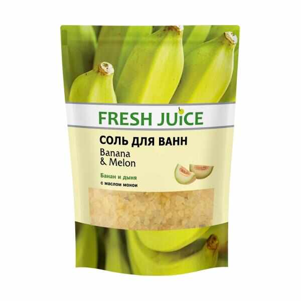 Sare de Baie cu Banana si Pepene Galben Fresh Juice, 500 g
