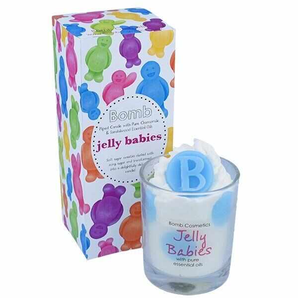 Lumanare parfumata in vas de sticla Jelly Babies, Bomb Cosmetics, 250g
