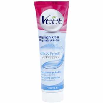 Veet Silk & Fresh crema depilatoare pentru picioare pentru piele sensibila