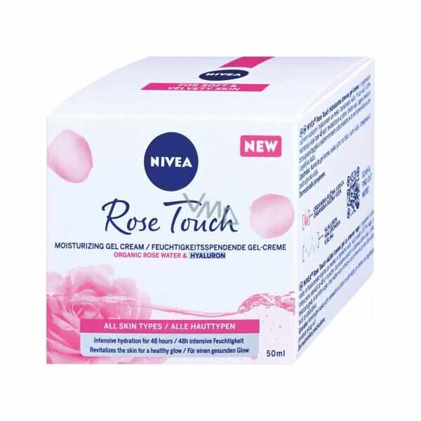 Crema de zi cu apa de trandafiri - Nivea Rose Touch, 50ml