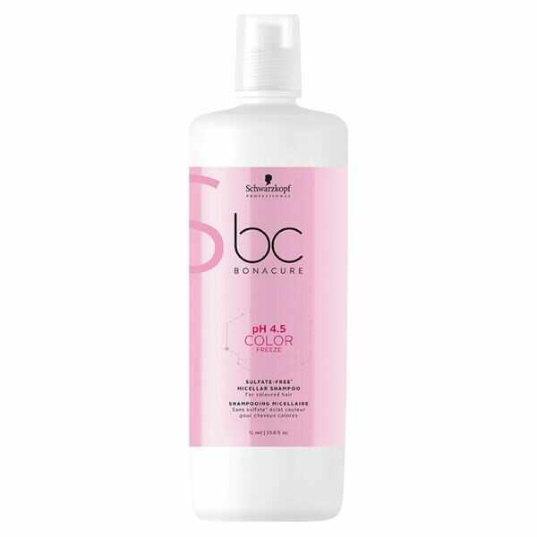 Sampon Micelar pentru Par Vopsit - Schwarzkopf BC Bonacure pH 4.5 Color Freeze Sulfate-Free Micellar Shampoo, 1000ml