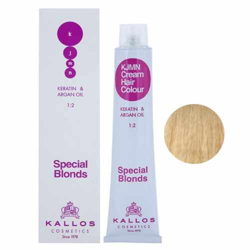 Vopsea Permanenta - Blond Ultra Special - Kallos KJMN Cream Hair Colour Special Blonds nuanta 12.0 Special Ultra Blond 100ml