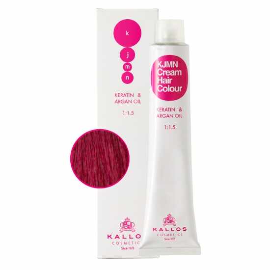 Vopsea Permanenta - Violet Stralucitor - Kallos KJMN Cream Hair Colour nuanta 5.66 I Brilliant Violet 100ml