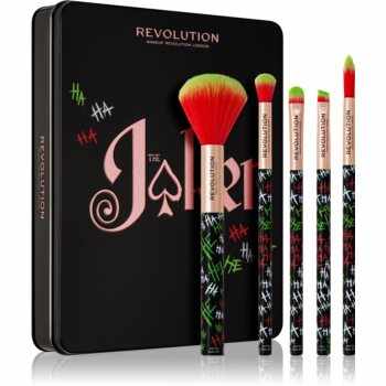 Makeup Revolution DC Collection X Joker™ set de pensule cu husă