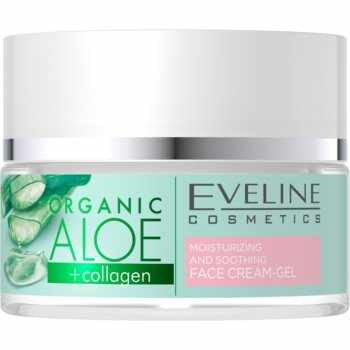 Eveline Cosmetics Organic Aloe gel-cremă activ, intens hidratant cu efect calmant