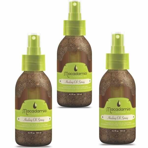 Pachet 3 x Ulei pentru Hidratare si Stralucire - Macadamia Natural Oil Healing Oil Spray 125 ml