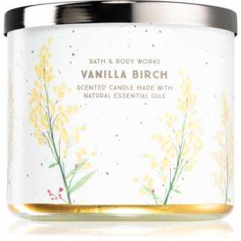 Bath & Body Works Vanilla Birch lumânare parfumată I.